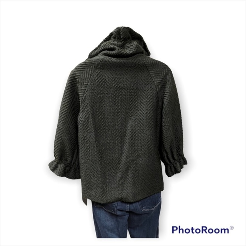 Charles Chang-Lima Wool Stitched Textured Ruffle … - image 3